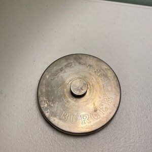 Vintage Heuck Aluminum Burger Press with Slide Release